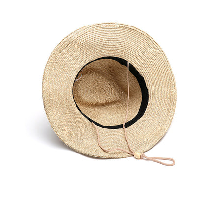 Summer Men's Foldable Outdoor Sun Hat Big Brim Straw Hat