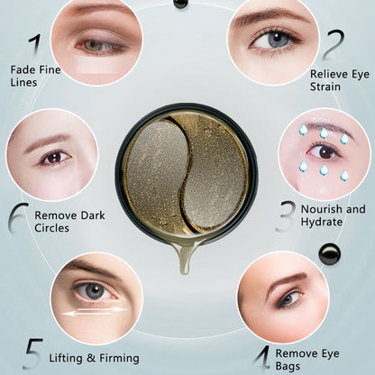 Black Pearl Eye Mask With Gel Crystal Moisturizing