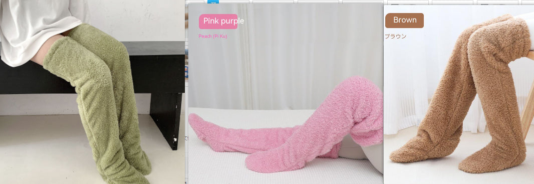 Winter Warm Cold Leg Knee Joint Cold-proof Stockings Home Floor Sleeping Socks