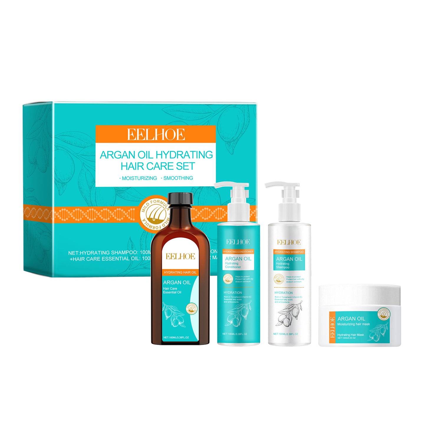 Morocco Nuts Oil Moisturizing Hair Care Set