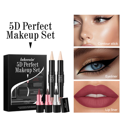 5 Pack Eyeliner Lip Liner Contour Stick Suit