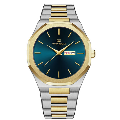 Business-Casual Steel-Chain Mens Watch