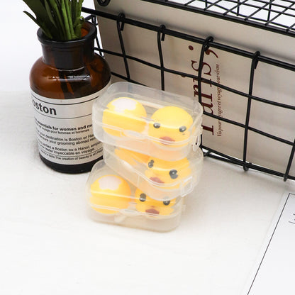 Portable Contact Lens Case Color Double Care Little Yellow Duck