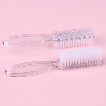 Transparent Long Handle Nail Brush Nail Plastic With Handle Dusting Brush
