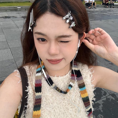 Sweet Cool Color Dopamine Mini Small Hairclip Twin