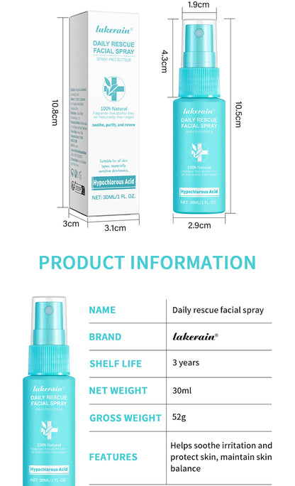Lakerain Facial First Aid Spray Hypochlorous Skin