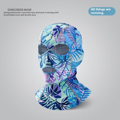 Facekini Swimming Sun Protection Head Cover Men And Women Outdoor