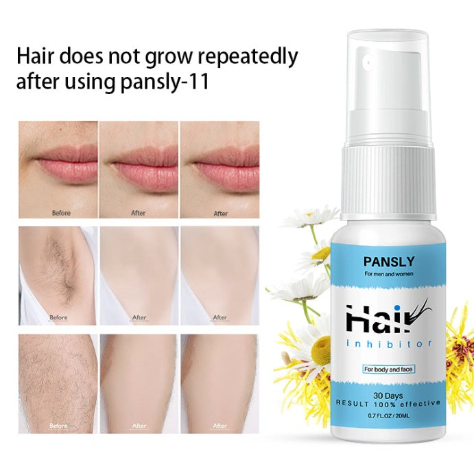 Permanent Hair Removal Inhibitor Spray  Painless Beard Legs Armpit Smooth Repair