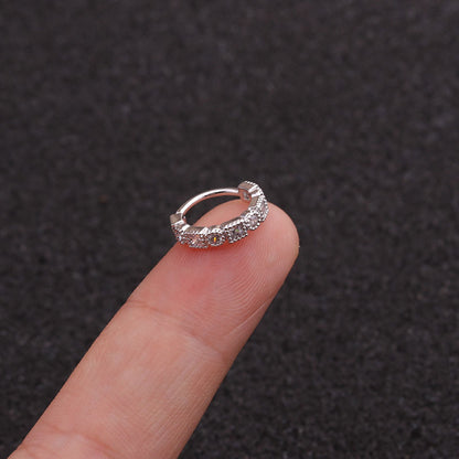 Geometric Zircon Trendy Piercing Nose Studs