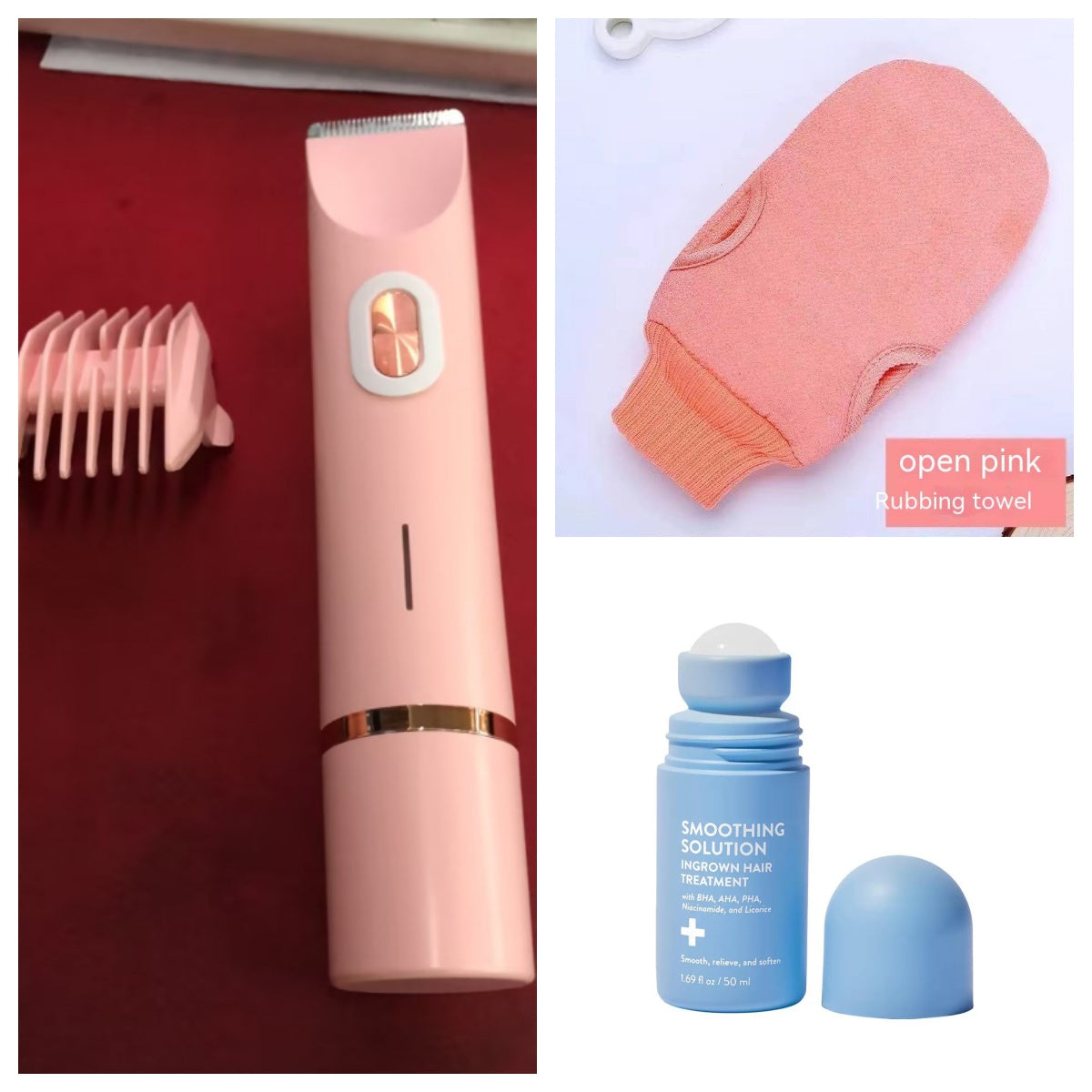 2 In 1 Hair Remover Women's Double Head Shaver Private Pubic Hair Trimmer Electric Razor Wet Dry Electric Body Hair