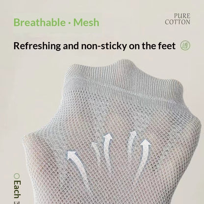 Thin Pure-cotton Deodorizing Mens Ankle Socks
