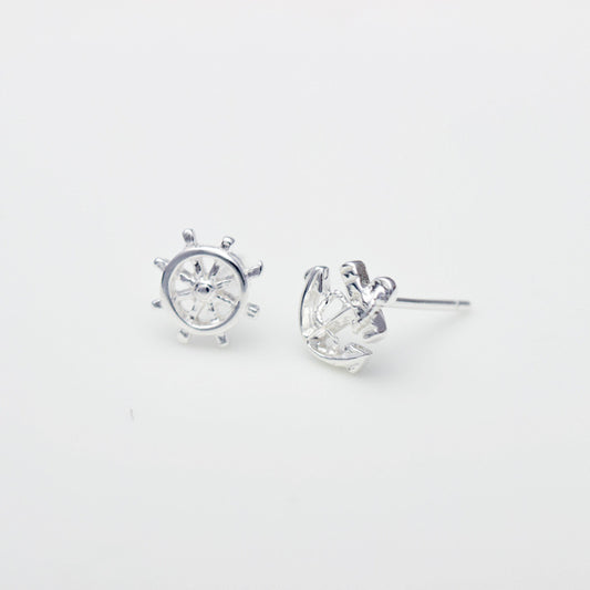 S925 silver earrings anchor earrings