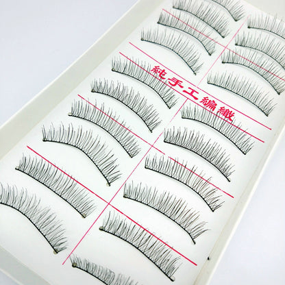 Handmade cotton thread stalk simulation false eyelashes