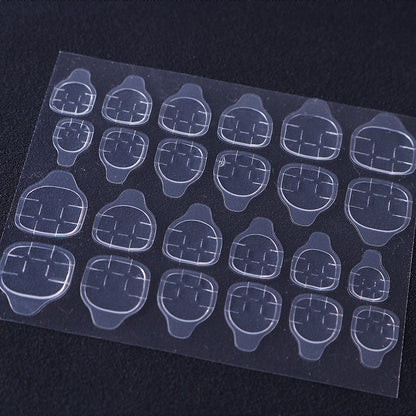 Transparent invisible nail sticker