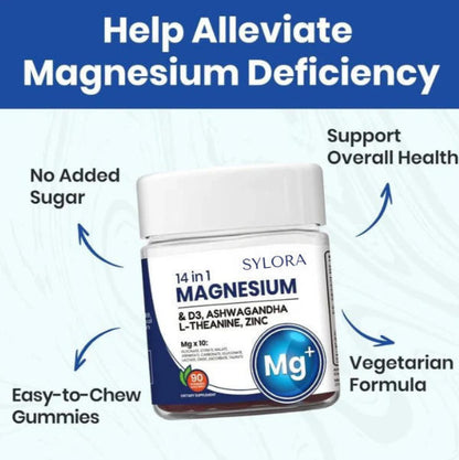 Drunk Eggplant Magnesium Soft Candy Vitamin 14 IN1 Theanine Cortisol Supplement Diet