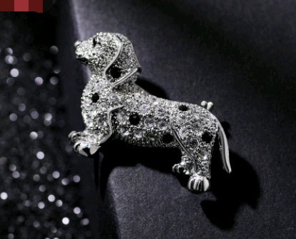 Full diamond cute cartoon animal brooch pin