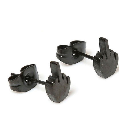 Middle Finger Earrings Finger Earrings