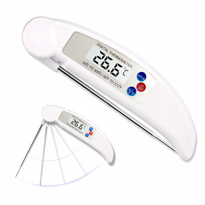 Folding food thermometer