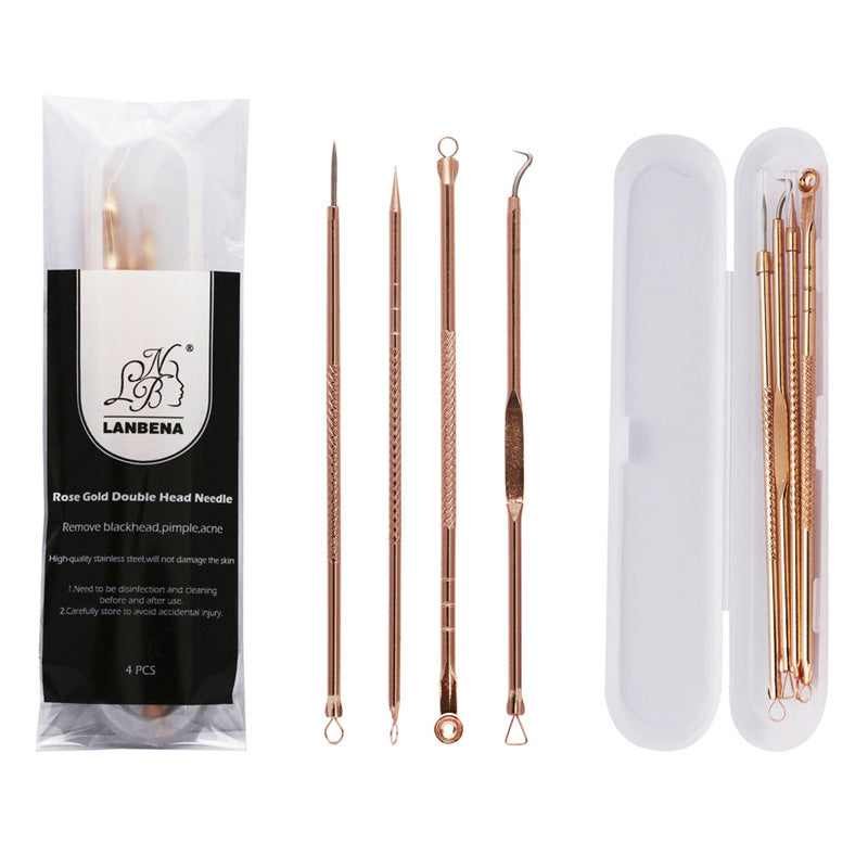 Rose gold acne needle Needle 4-piece set