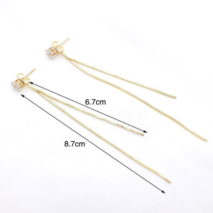 Long earrings female tassel earrings