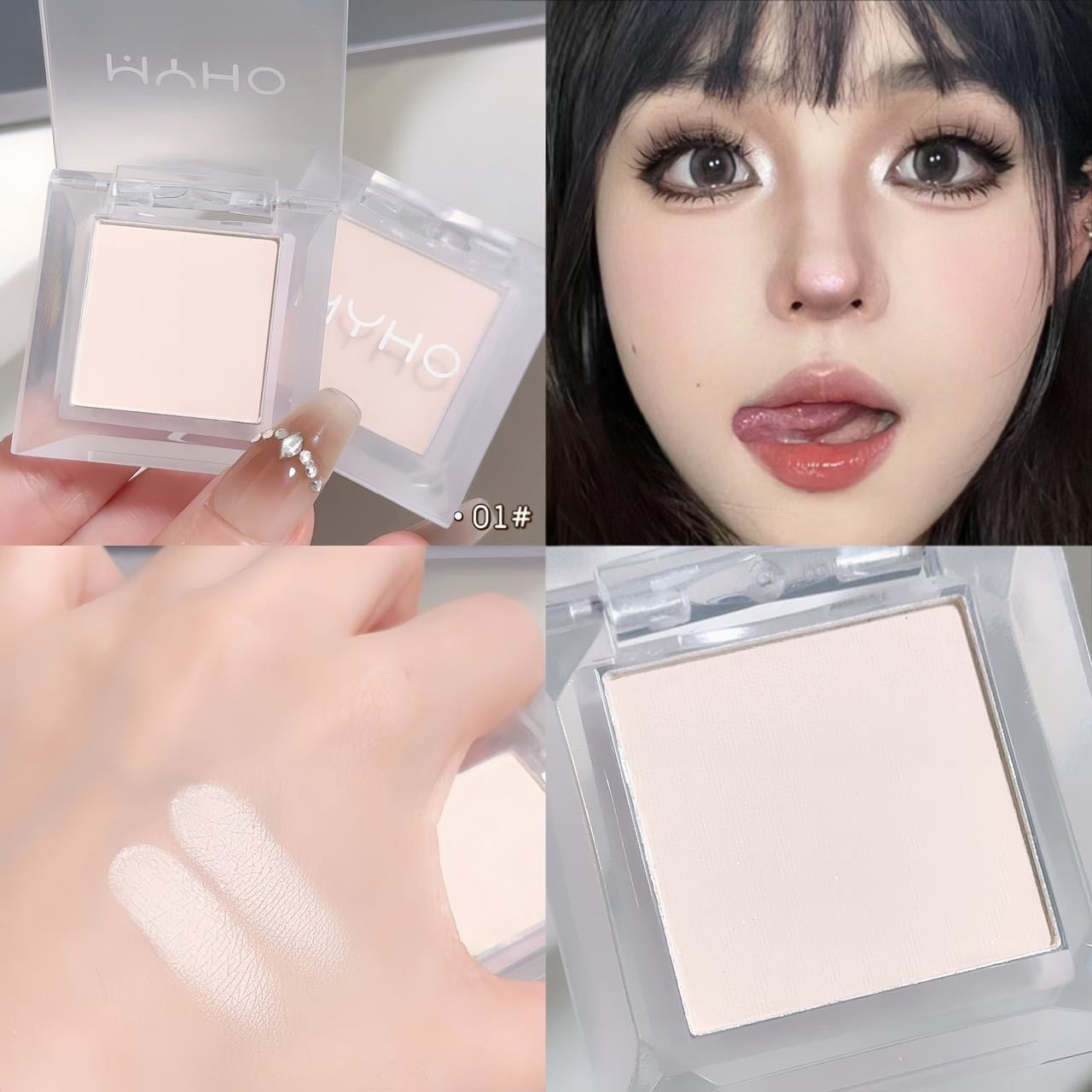 Monochrome Eyeshadow Matte Highlight Smoky Makeup Natural Brightening Lasting