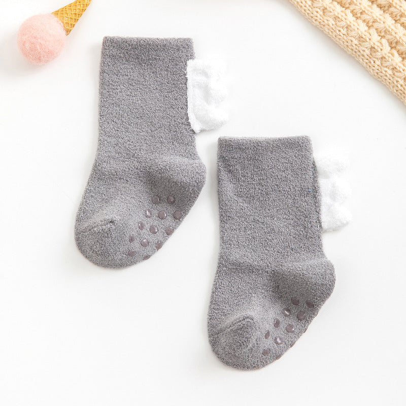 20 Winter New Three-dimensional Super Thick Children's Sleep Socks