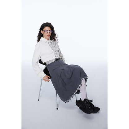 Fashion American Preppy Style Skirt Women