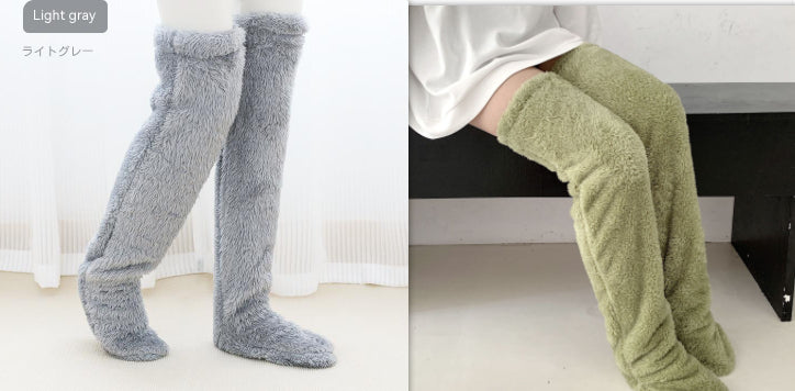 Winter Warm Cold Leg Knee Joint Cold-proof Stockings Home Floor Sleeping Socks