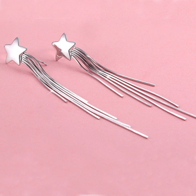 Star ornaments earrings no ear hole clip