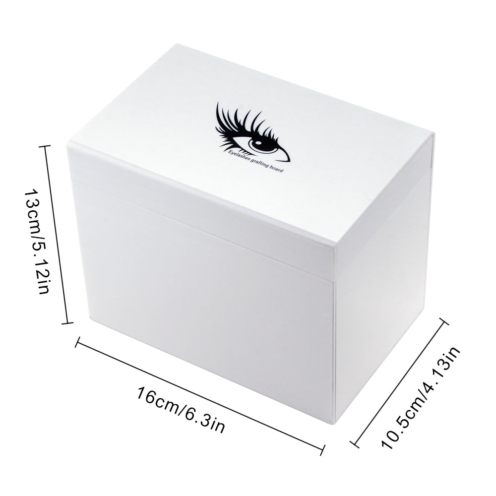 White Acrylic Eyelash Storage Box