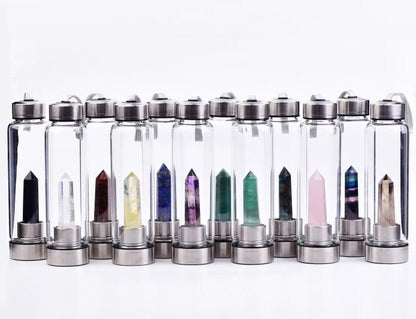 Natural hexagonal crystal column energy glass creative water cup spa tea cup water cup crystal column magic wand