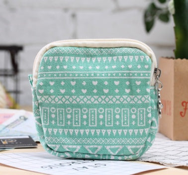 Canvas Coin Purse Cartoon Creative Cloth Storage Bag Sanitary Cotton Bag Aunt Bag Handheld Portable Women Wallet