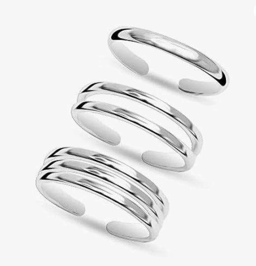S925 Sterling Silver Toe Ring Simple And Fashionable