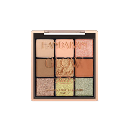 Eye Shadow Blush Highlight Three-in-one Comprehensive Plate