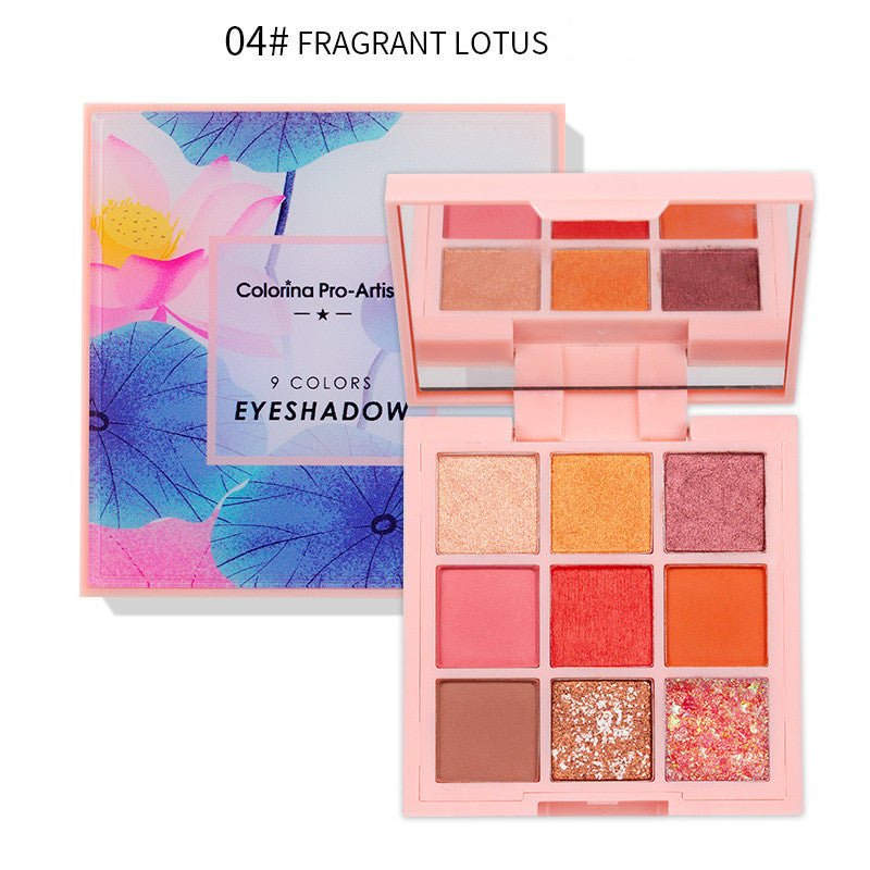 Matte Earth Color Eyeshadow Sequins Glitter Pumpkin Palette