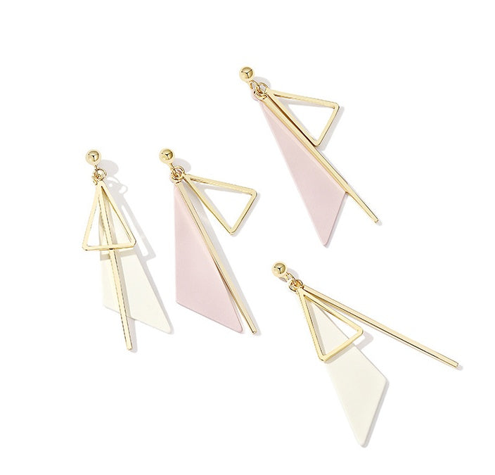 Geometric triangle earrings irregular earrings