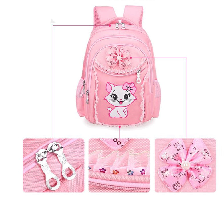 Primary school bag 6-12 year old girl backpack 1-3-4-5-6 first grade cute princess