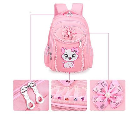 Primary school bag 6-12 year old girl backpack 1-3-4-5-6 first grade cute princess