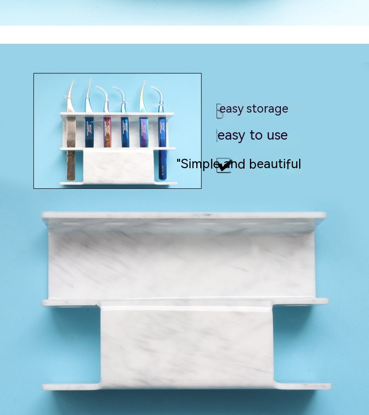 6-hole Eyelash Tweezers Display Stand Acrylic Eyelash Tweezers Rack Organizing Rack Grafting Eyelash Tweezers Storage Rack