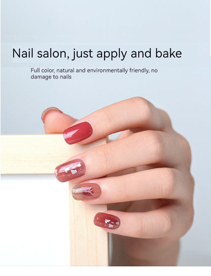 Nail Beauty UV Gel Nail Stickers Semi-baked Nail Sticker
