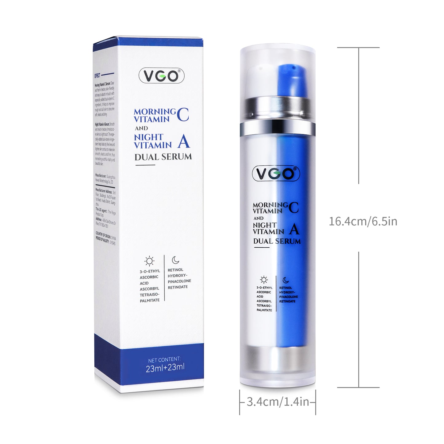Morning Vitamin C And Night Vitamin A Dual Serum
