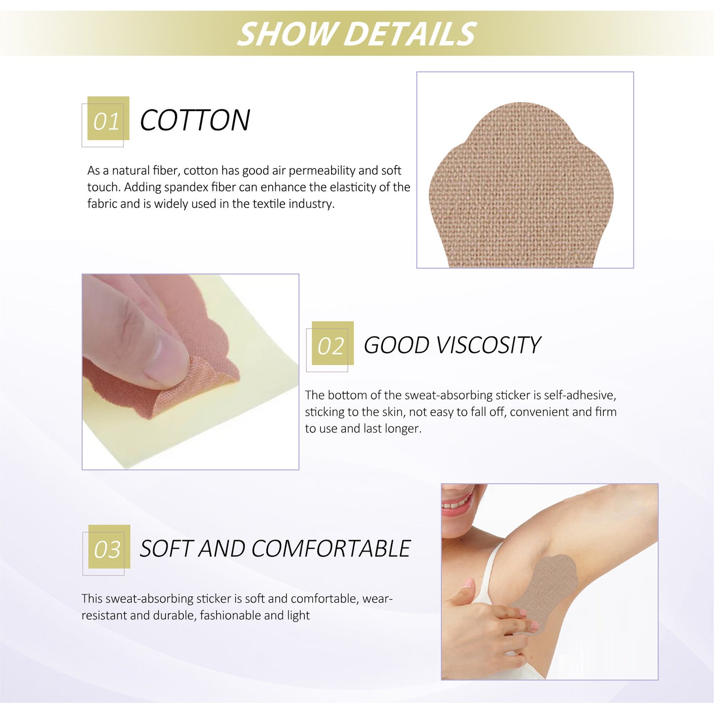 Armpit Sweat Stick Invisible Long-lasting Ultra-thin
