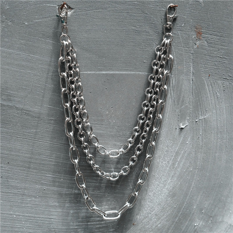 Male Female Hip Hop Pants Chain Waist Chain