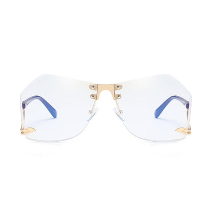 Irregular Rimless Sunglasses Women