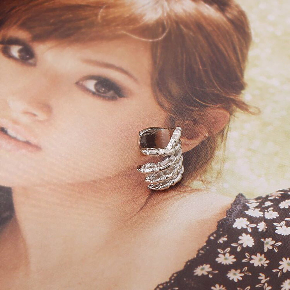 No Pierced Earrings Wholesale Skull Hand Ear Clip Strange Hand Ear Clip