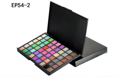 Portable Professional 54 Colors Eye Shadow Palette Fashion Cosmetic Powder Eyeshadow Palette Makeup Natural Shimmer Matt Set