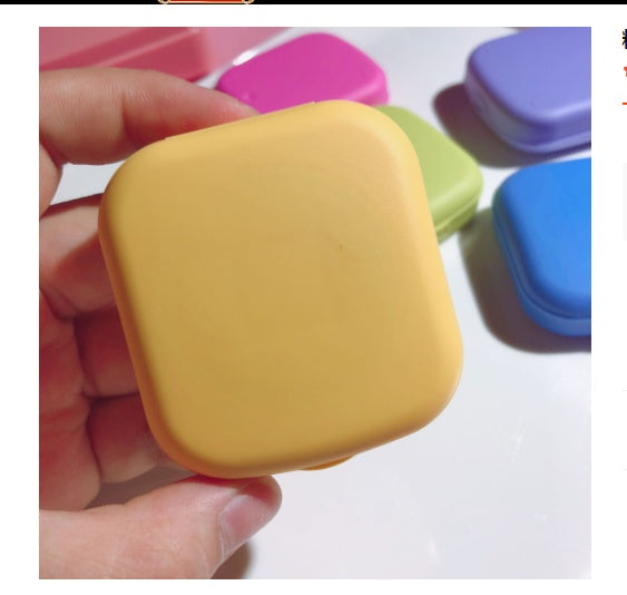 Candy Color Square Mini Contact Lens Case