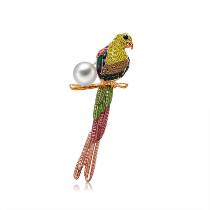 Natural And Simple Bird Brooch