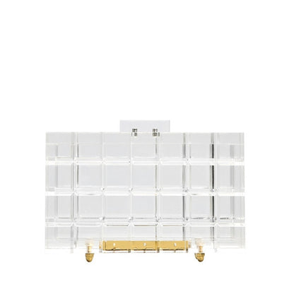 Acrylic transparent clutch