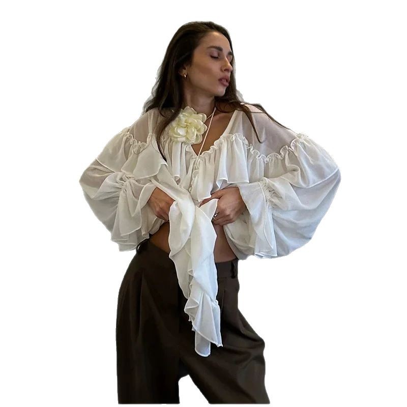 See-through Beach Cover-up Top For Women